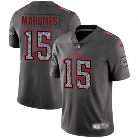 Men Kansas City Chiefs #15 Mahomes Nike Teams Gray Fashion Static Limited NFL Jerseys->san francisco 49ers->NFL Jersey
